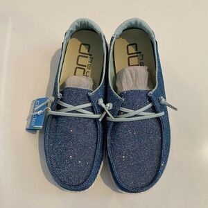 Hey Dude shoes, Youth size 3, ladies size 4.